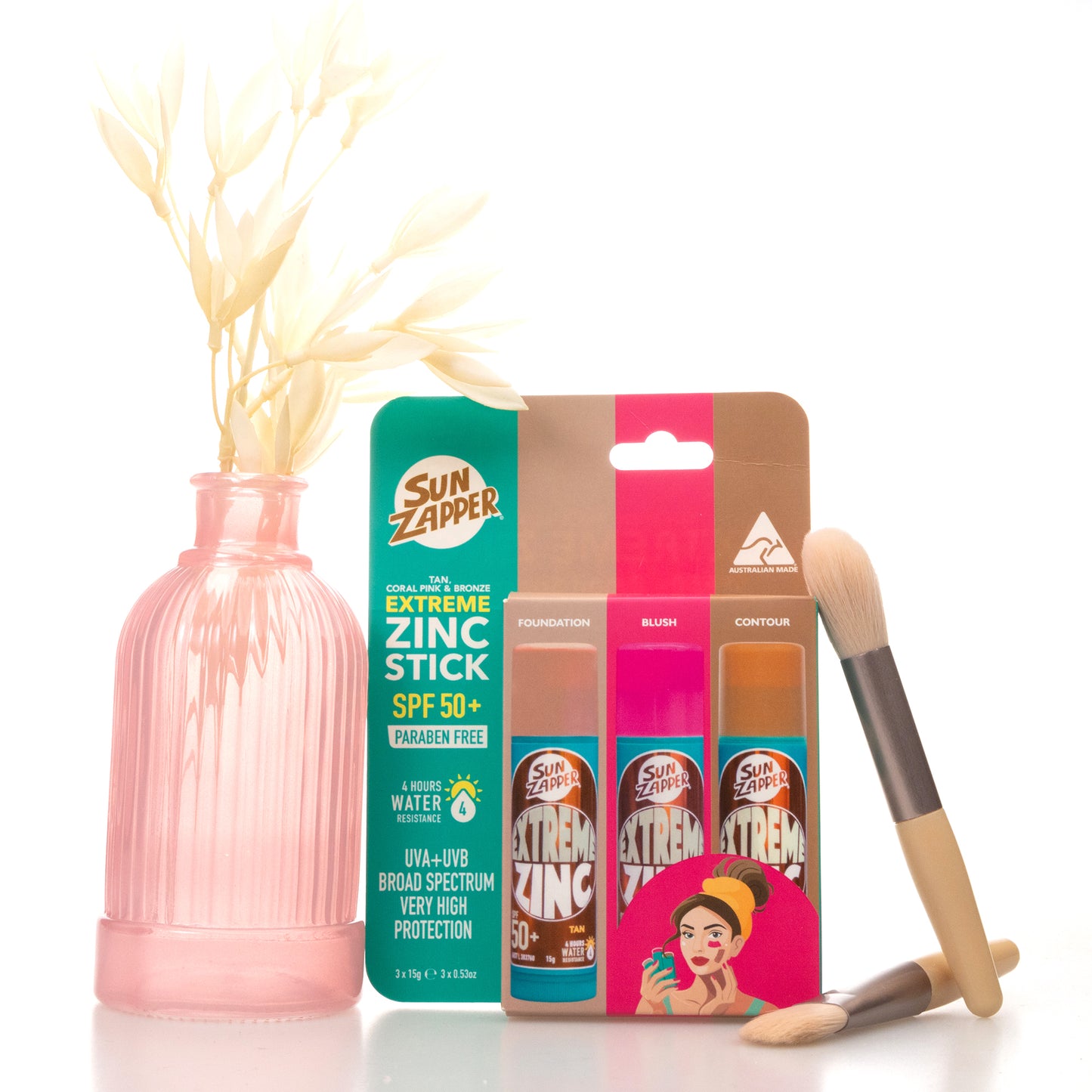 Extreme Zinc Sticks - Beauty 3-Pack: Tan, Bronze & Pink - SPF 50+