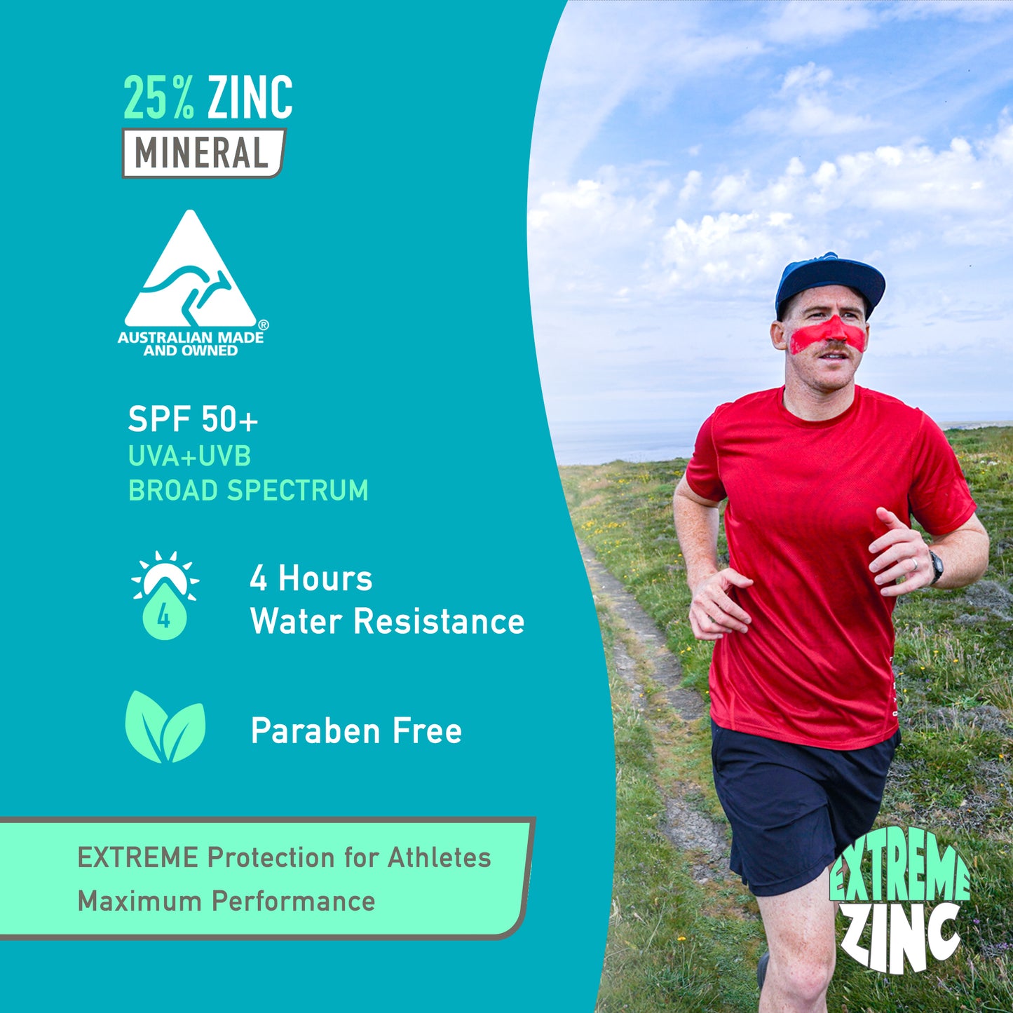 Extreme Zinc Sticks 3-Pack: Red, Orange, Purple SPF 50+