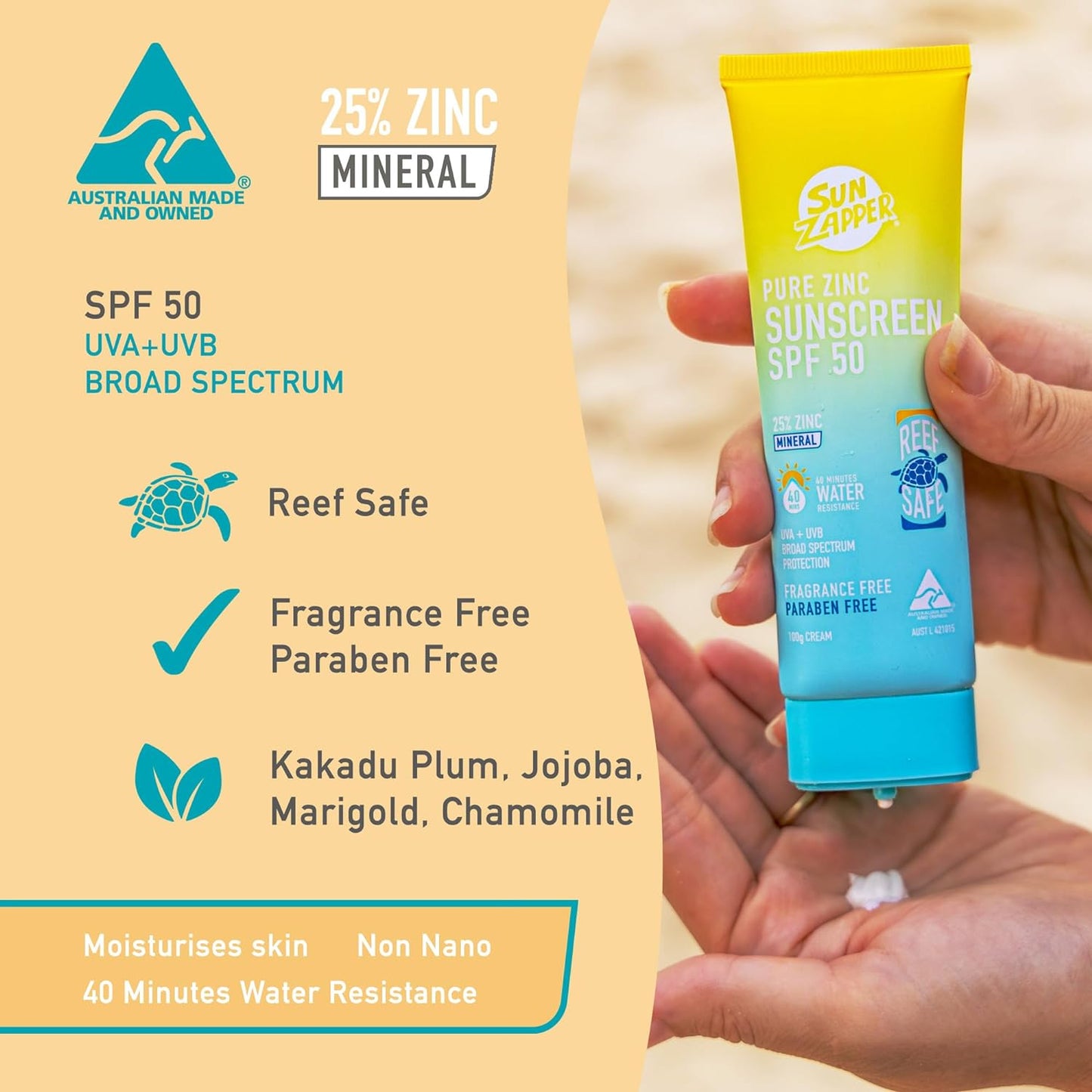 Pure Zinc Sunscreen Lotion 100mL SPF 50+
