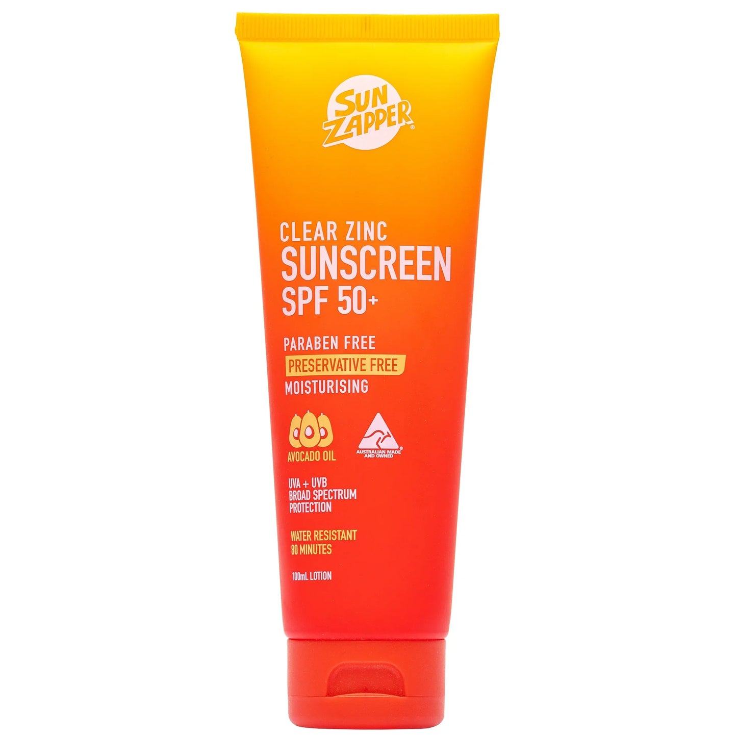Clear Zinc Sunscreen SPF 50+ Zinc Oxide Mineral Sunscreen