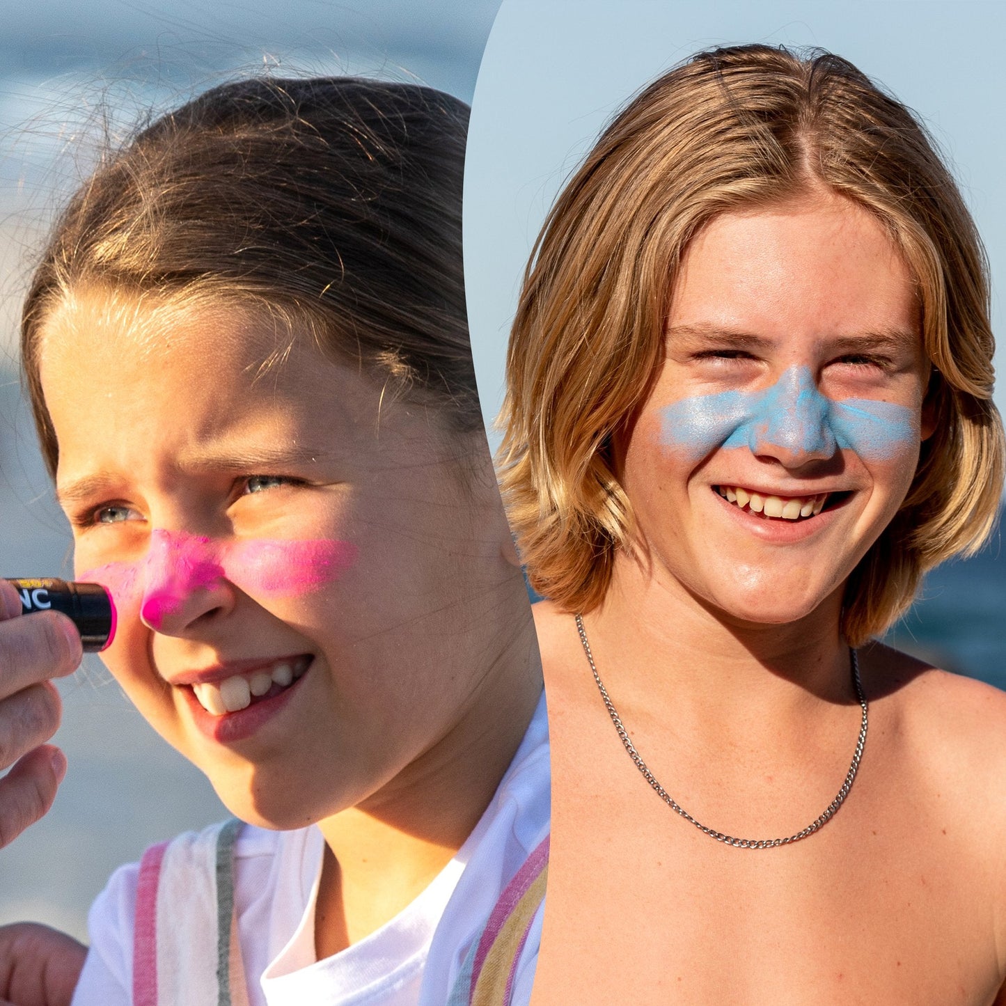 Zinc Sticks Rainbow 4-Pack: Pink, Blue, Yellow & Green SPF 50+