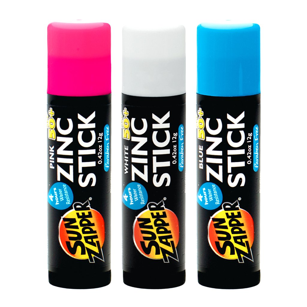 Zinc Sticks - 3-Pack: Pink, White & Blue - SPF 50+