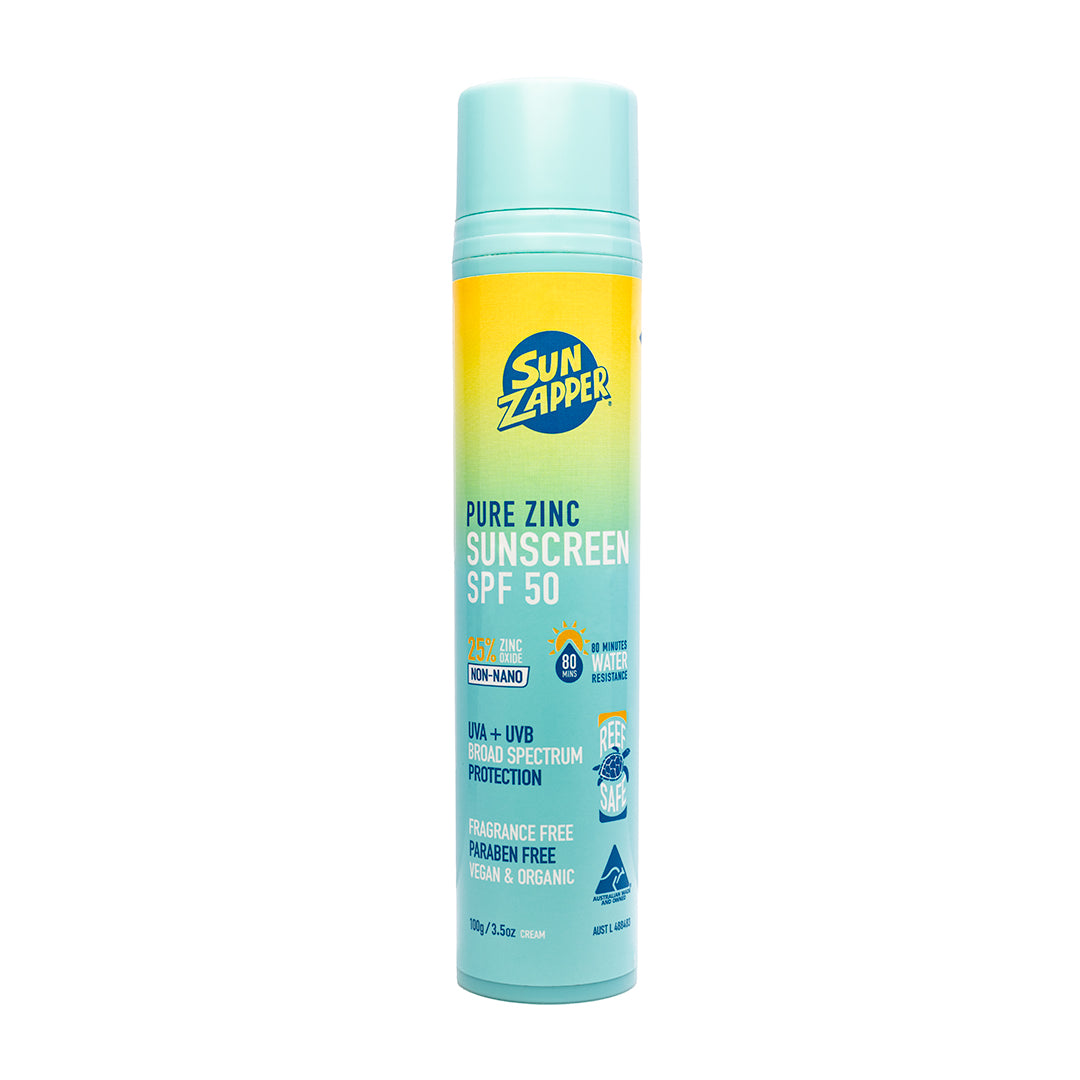 NEW - Pure Zinc Sunscreen Cream 100g SPF 50 - Air Pump Tube