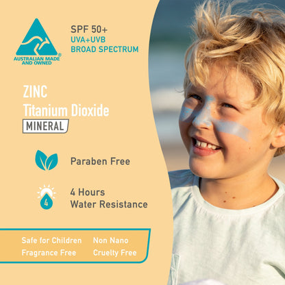 Zinc Stick 3-Pack SPF 50+ – Pink, White & Blue