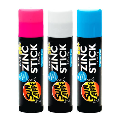 Zinc Stick 3-Pack SPF 50+ – Pink, White & Blue